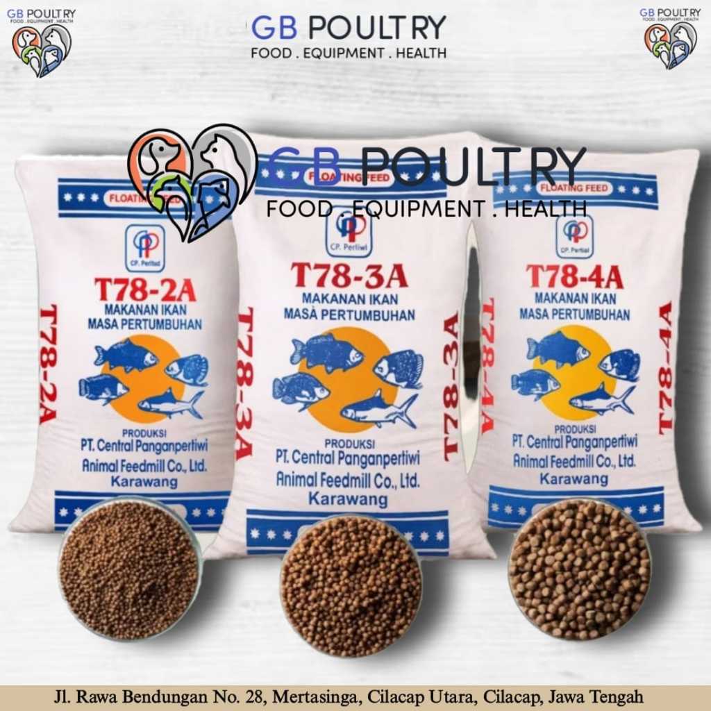 SURYA GURAME T78-2A T78-3A T78-4A Pakan Ikan Masa Pertumbuhan