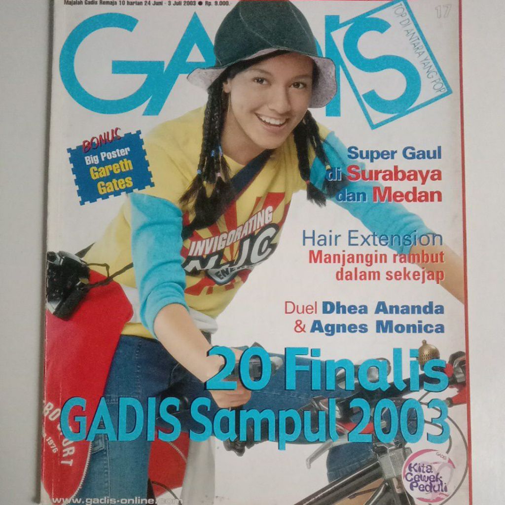 Majalah Gadis Tahun 2003 Cover Hapsari Nareswari