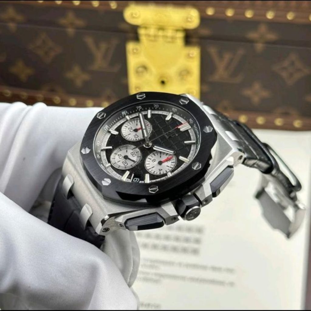 JAM TANGAN MEWAH PRIA/JAM TANGAN AP ROYAL OAK OFFSHORE CHRONOGRAPH DM 43MM