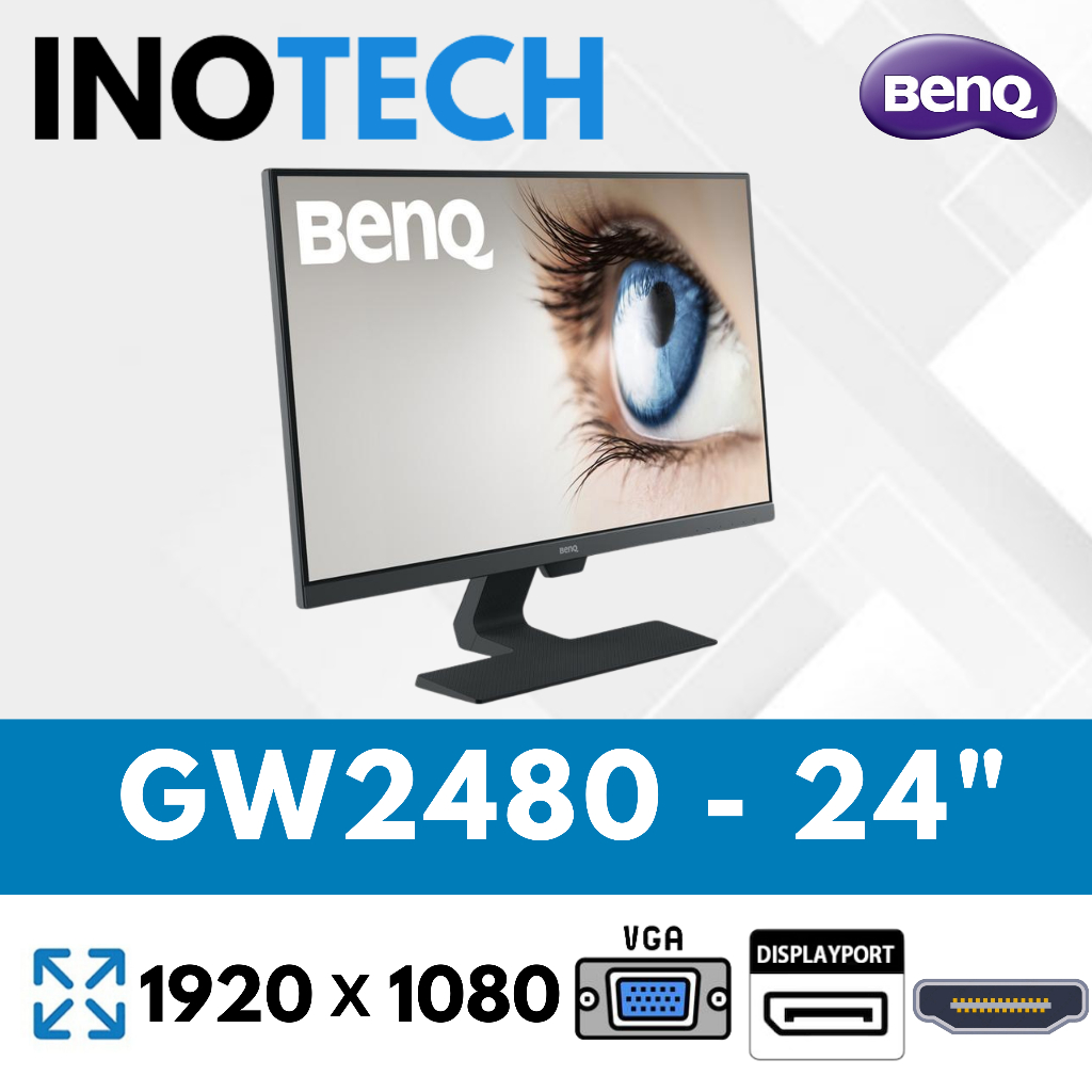 Monitor BenQ GW2480 24 Inch IPS Full HD Bekas / Second - HDMI VGA DisplayPort Siap Pakai