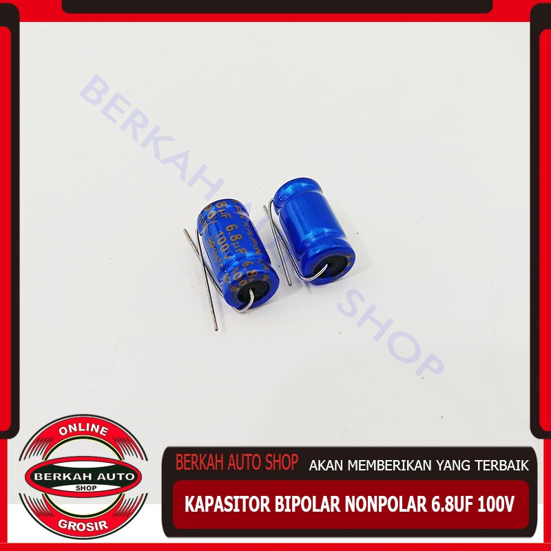 Kapasitor bipolar nonpolar 6.8uf 100v - kapasitor audio