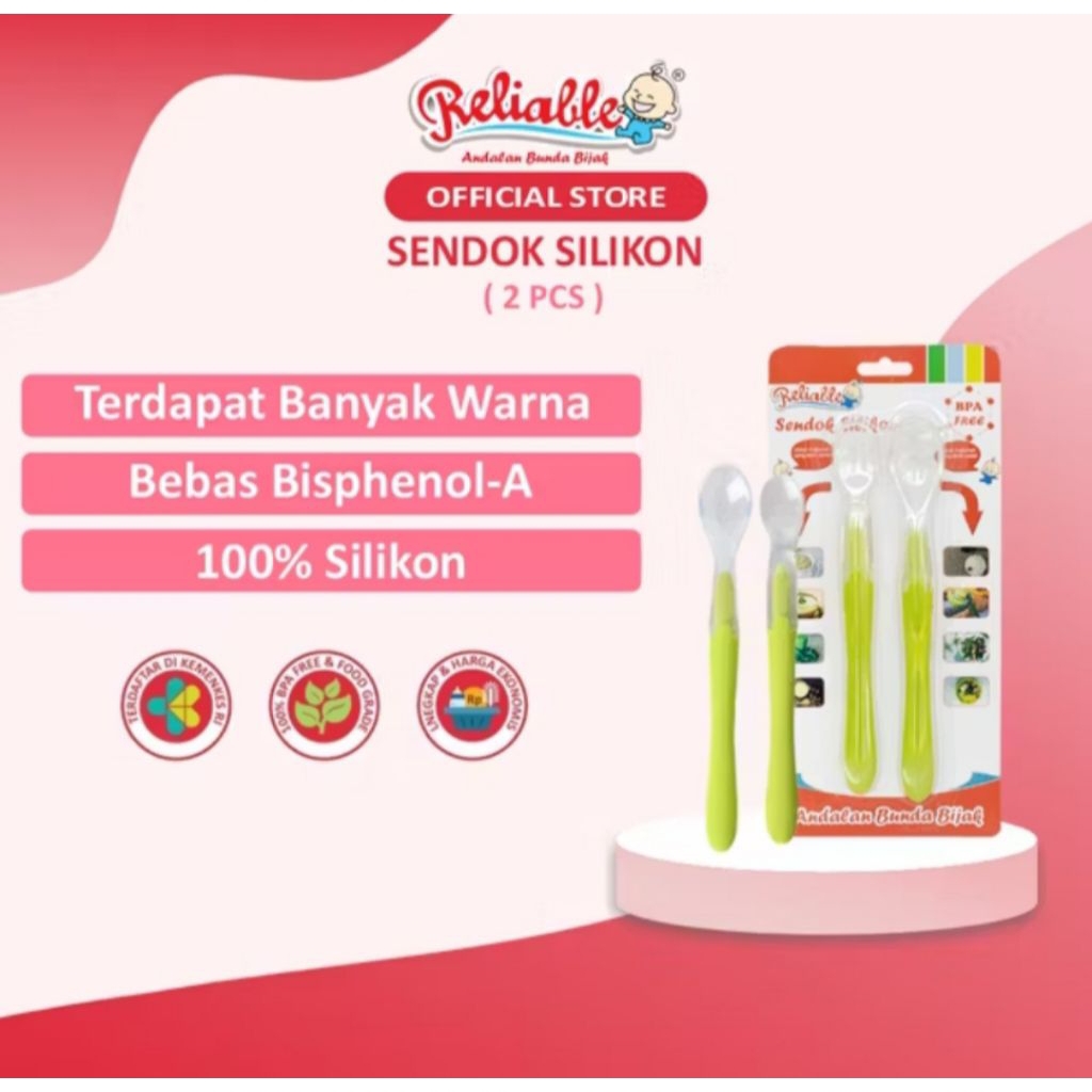 Reliable Sendok Bayi MPASI Silikon