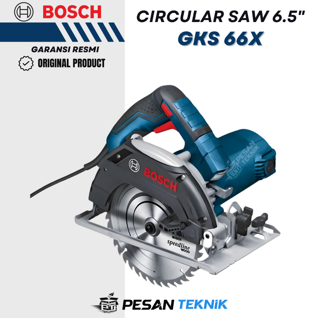 Mesin Gergaji Kayu Serkel Circular Saw 6.5" BOSCH GKS 66 X