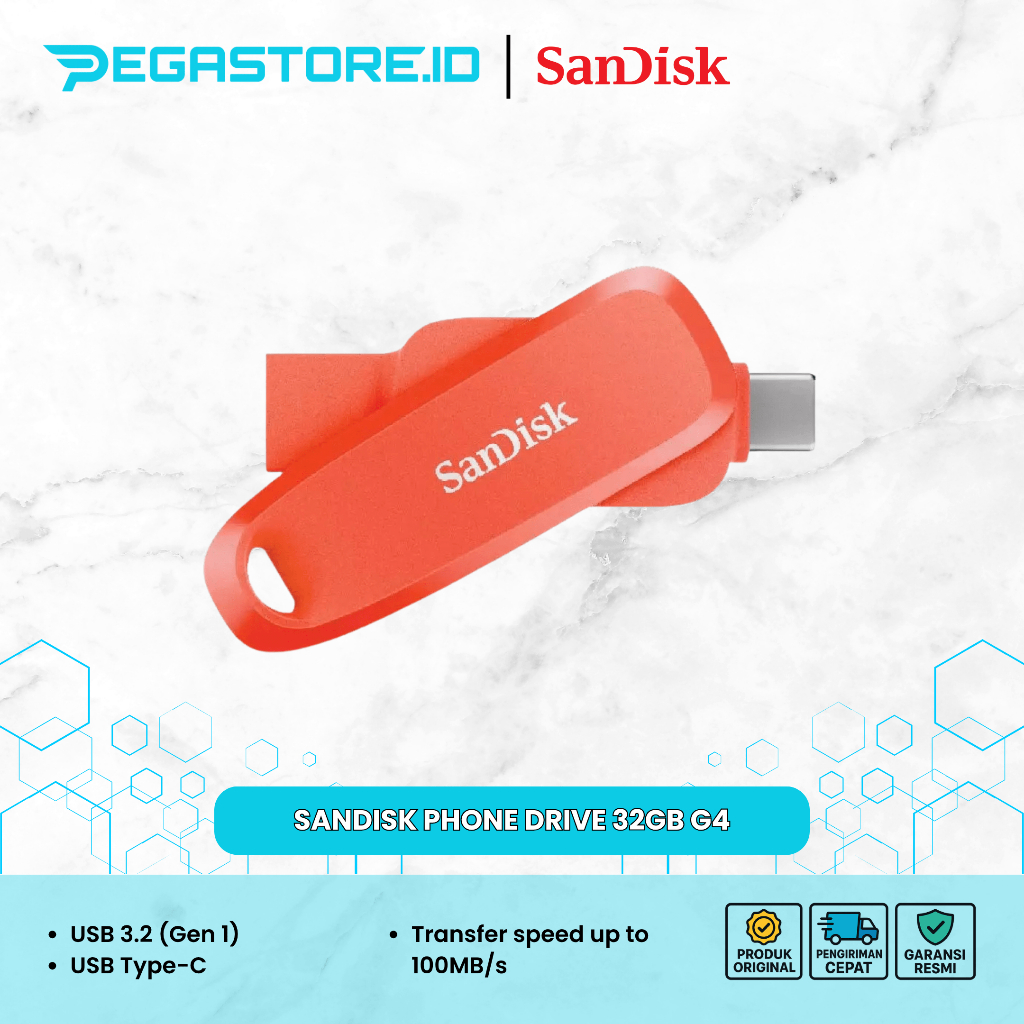 Sandisk Phone Drive 32GB G4 Orange