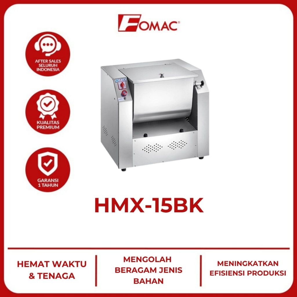 FOMAC Horizontal Dough Mixer HMX-15BK Mesin Pengaduk Adonan Roti