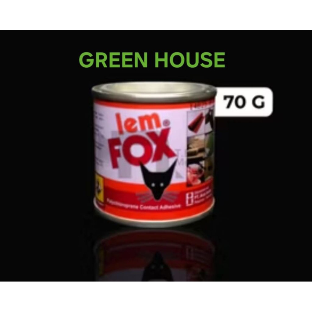 LEM FOX KALENG 70 Gr | Lem Kuning Fox Lem Serbaguna Lem Kayu kaleng Lem Sepatu LEM HPL