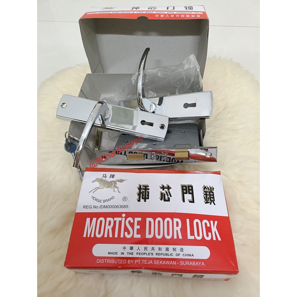 Kunci Pintu Kuda Besar 9552 Slot Pintu Mortise Door Lock (ORI distributed by PT. Teja Sekawan)