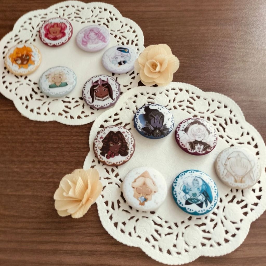 PIN 33 MM  COOKIE RUN KINGDOM. CRK Pin. FANMERCH. PIN KARAKTER COOKIE RUN KINGDOM