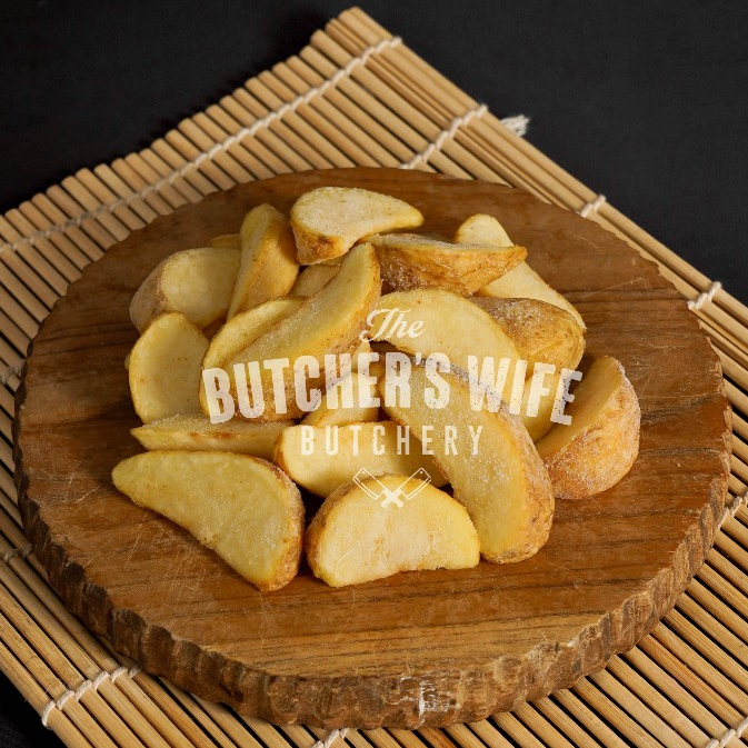 POTATO WEDGES / KENTANG GORENG / FRENCH FRIES WEDGES @500GRAM FROZEN