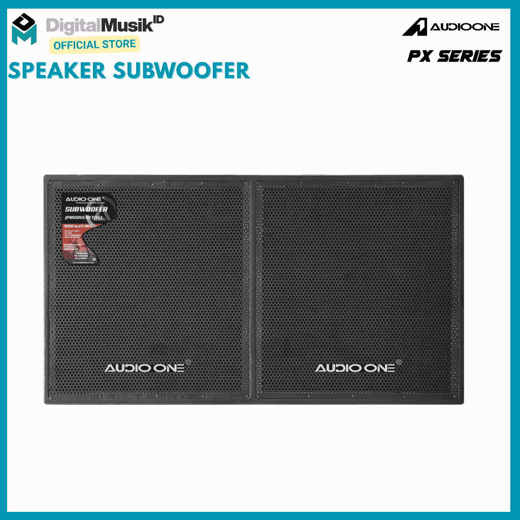 AUDIO ONE Speaker Subwoofer Planar 18 Inch Double PX 218 | Bass Lapangan Powerful Sound System  I DM