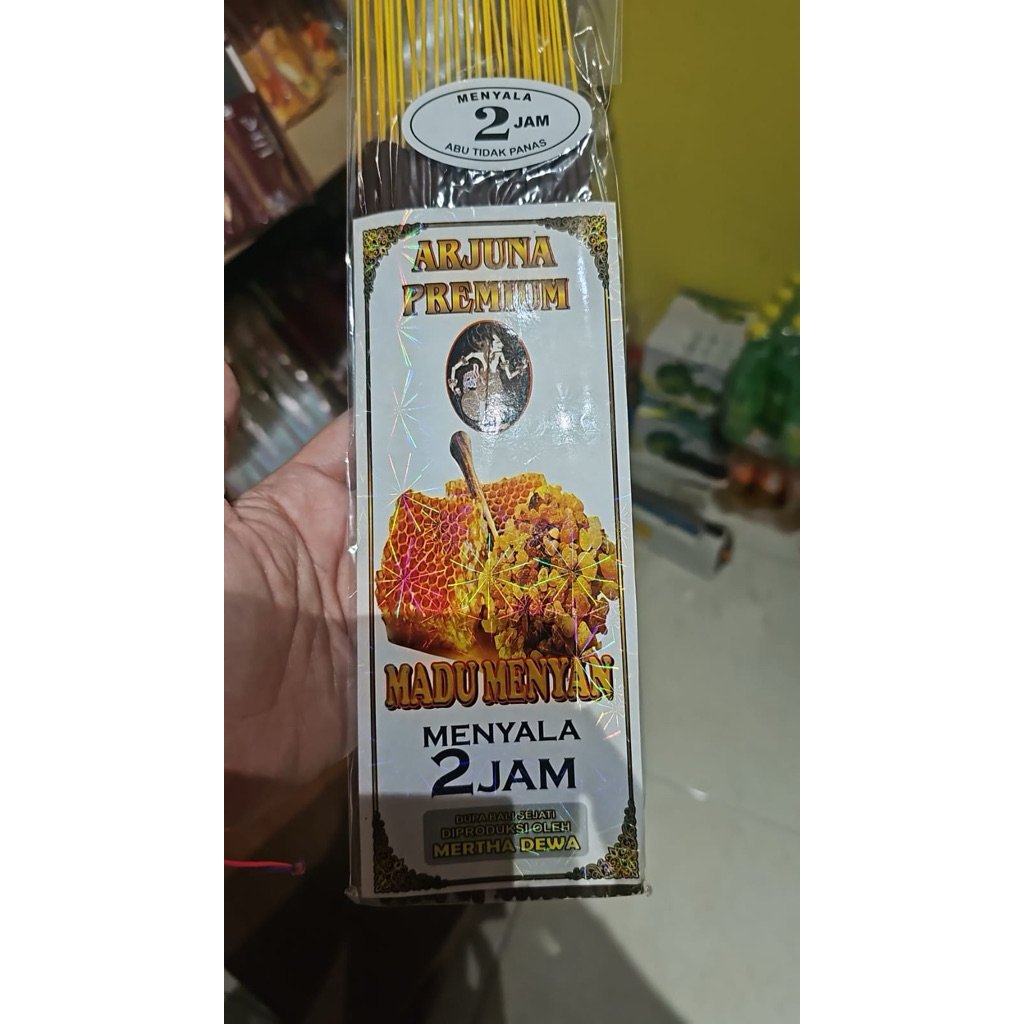 Dupa stick kemasan ekonomis arjuna premium mertha dewa madu menyan menyala 2jam