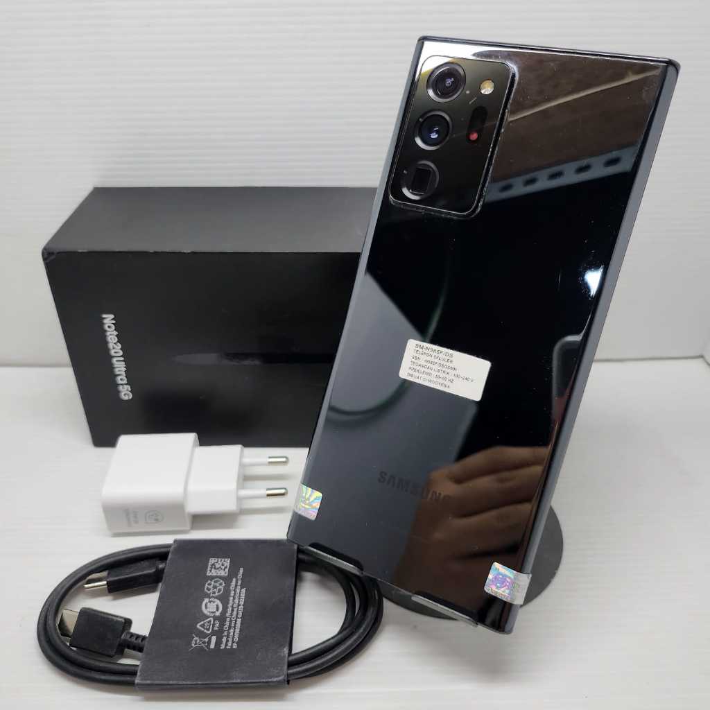 EX SEIN SAMSUNG GALAXY NOTE 20 ULTRA 5G BLACK 12/256 NO MINUS RESMI