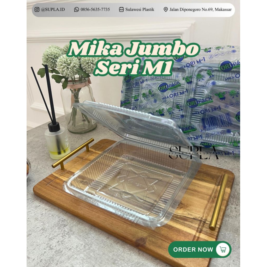 Oripack Mika Jumbo | Oripack Mika M1 | Oripack Mika 1B | Mika makanan | Mika Kue | Mika Plastik | Mi