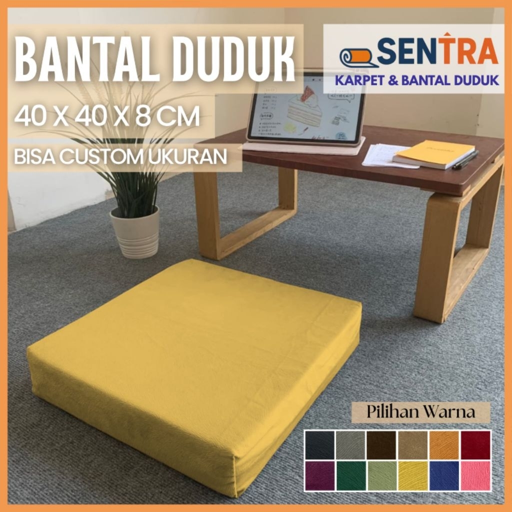 Bantal Duduk Lesehan Kursi Kayu Alas Duduk 40 x 40 Custom