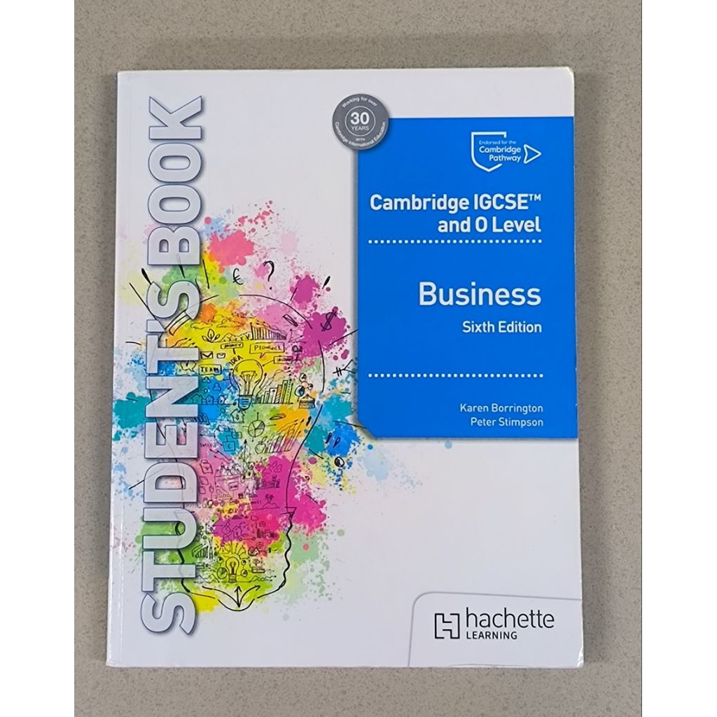 [SECOND] ORI Cambridge IGCSE and O Level Business