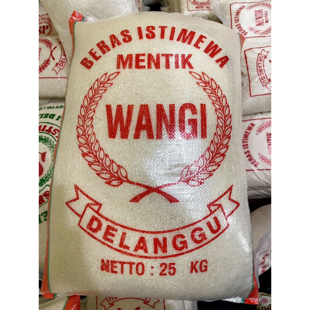 Beras 25 Kg Mentik Wangi Premium Delanggu Tanpa Pemutih Tanpa Pengawet