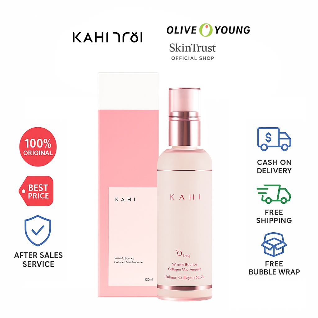 KAHI Collagen Mist Ampoule 120ml – Face Mist Anti Aging, Hydrating, Brightening, Original Korea