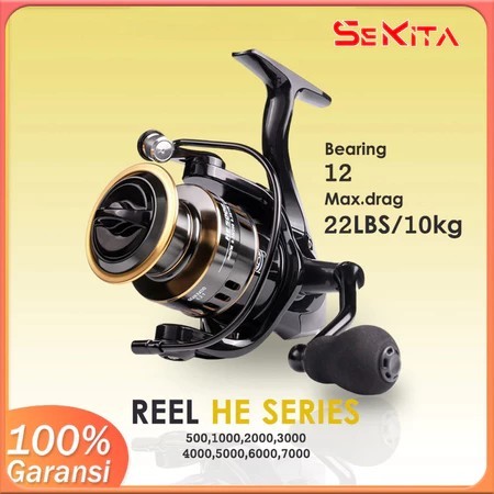 Reel Pancing 10kg HE1000 - 7000/ Reel Pancing Murah Kuat Power Handle/ Reel Pancing Laut Tarikan