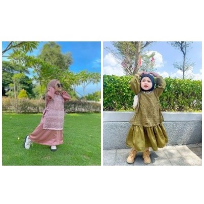 Vest Anak Perempuan Malika Cardigan Lucu Modis Cardigan Vest Rajut Anak Malika Stylish Outfit Kekini