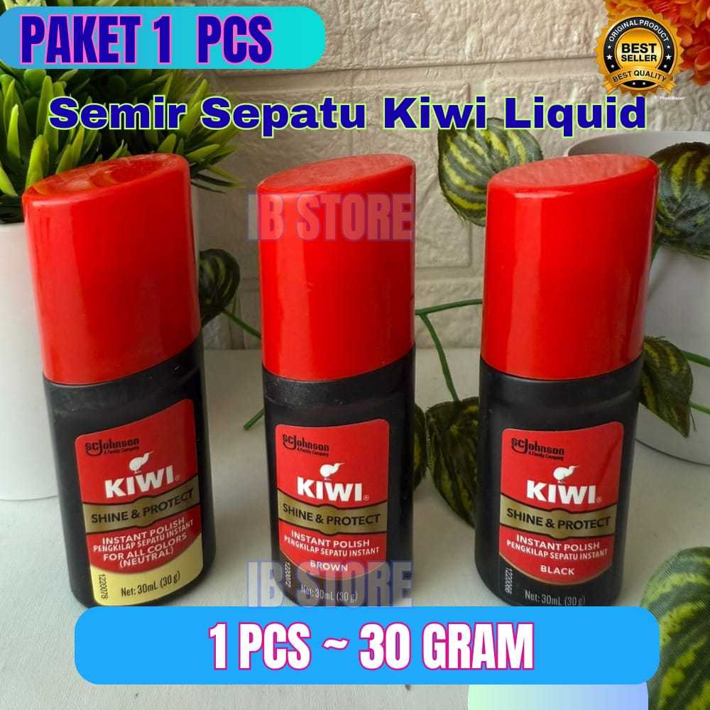 Semir Sepatu Kiwi 30 ml Cair hitam, coklat, netral Shoe Polish
