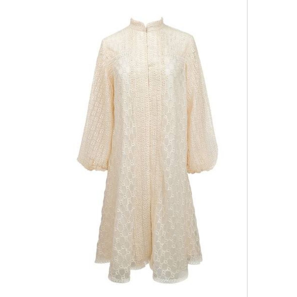 Buttonscarves Monogram Lace Tunik sz L