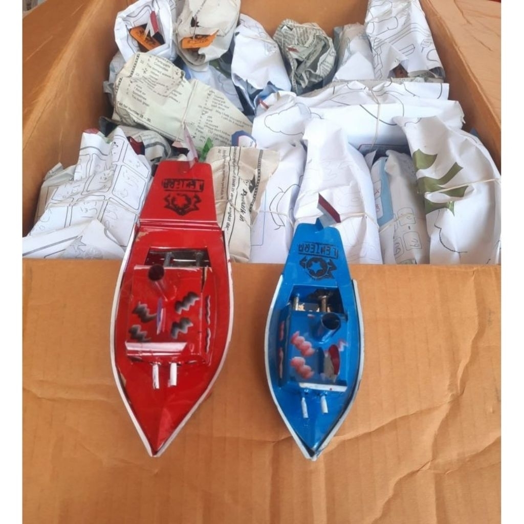 PAKET GROSIR 20PCS KAPAL OTOK-OTOK UKURAN BESAR KAPAL OTOK OTOK JUMBO SUPER JUMBO PERAHU KALENG TRAD