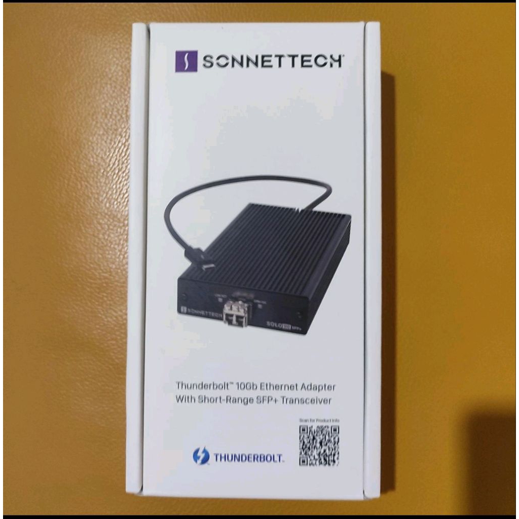 Sonnet tech Solo 10G SFP+ Thunderbolt 3 4 Ethernet Adapter High Performance  Transceiver SFP+ Optik 