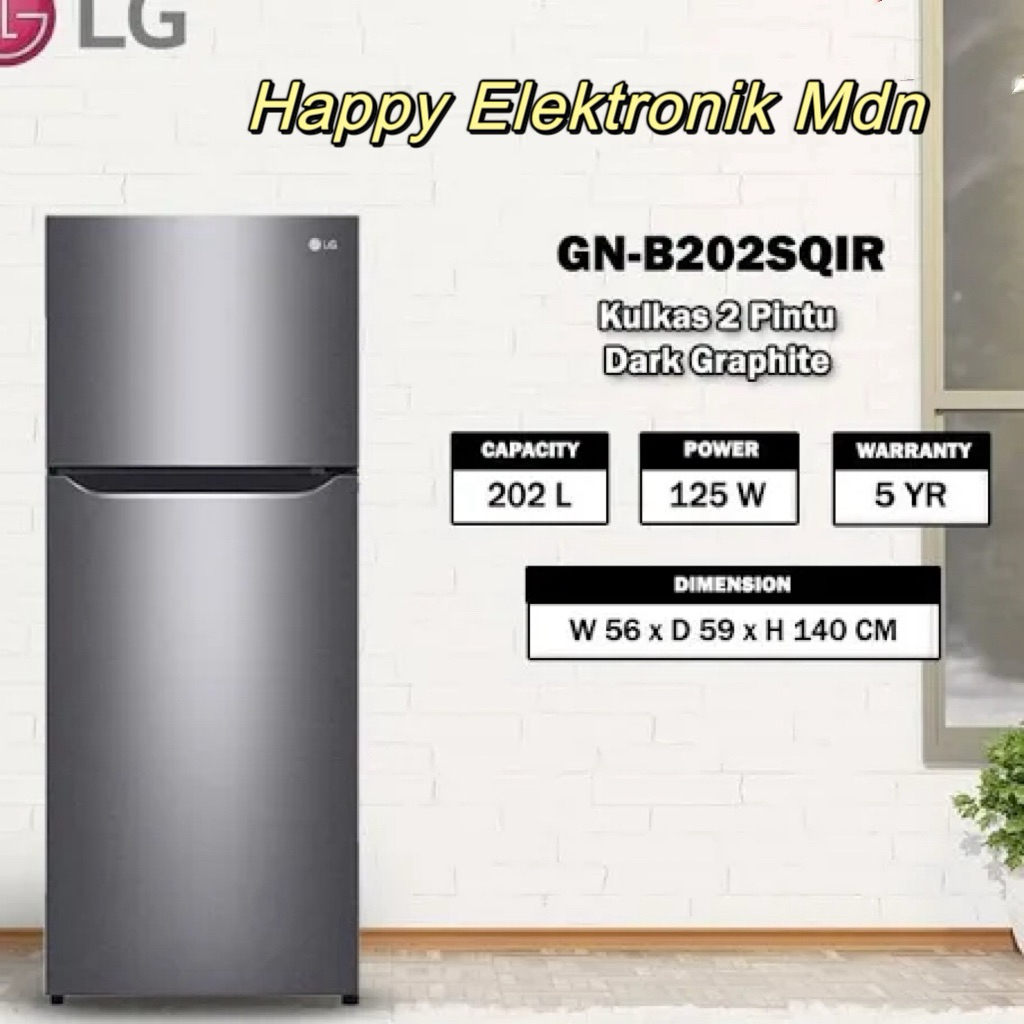KULKAS LG GN B 202 SQIR/ KULKAS LG GN B 212 PQNR KULKAS LG ICE TRAY LG 2 PINTU KULKAS LG INVERTER LG
