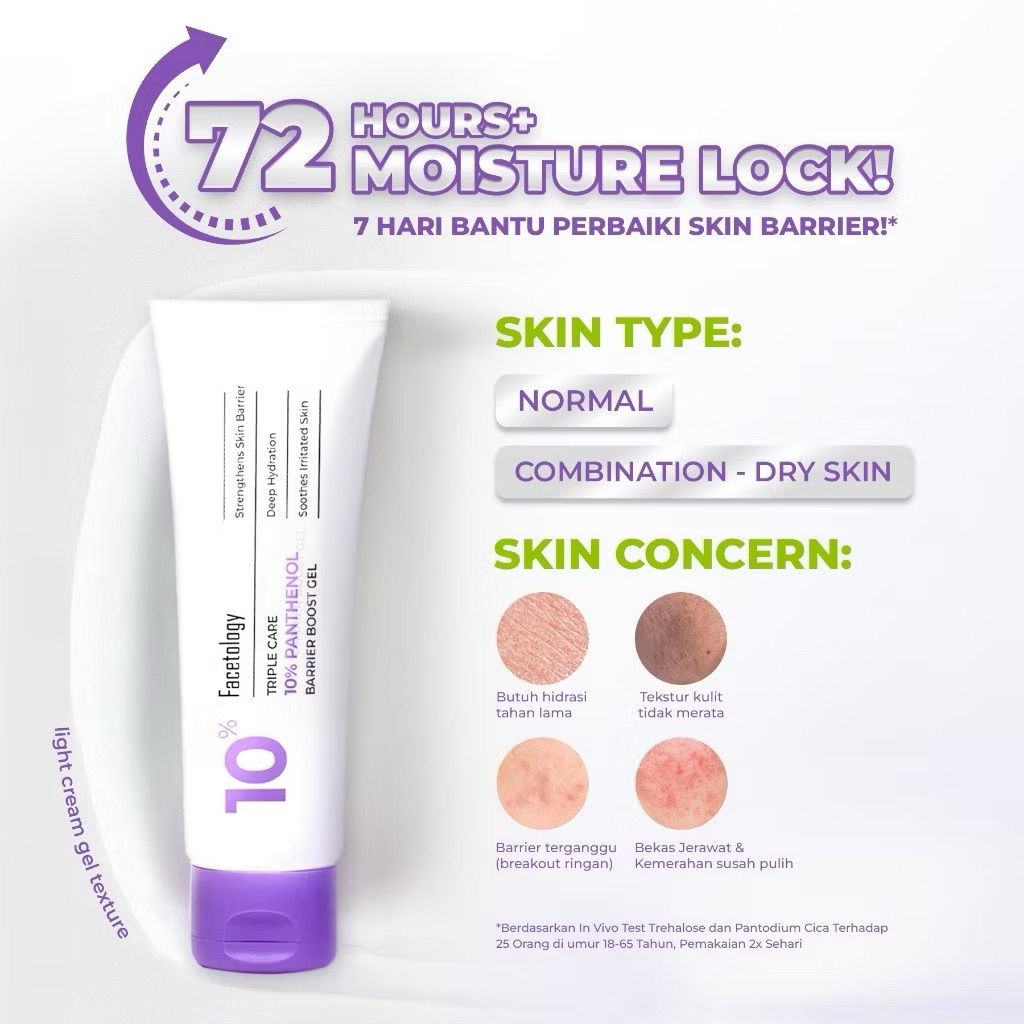 facetology moisturizer panthenol 10%