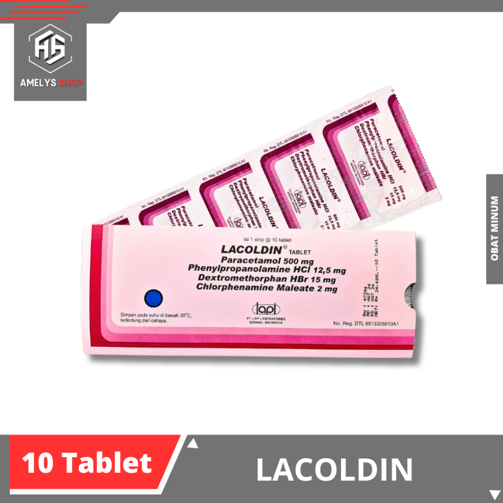 Lacoldin 1 Strip isi 10 Tablet