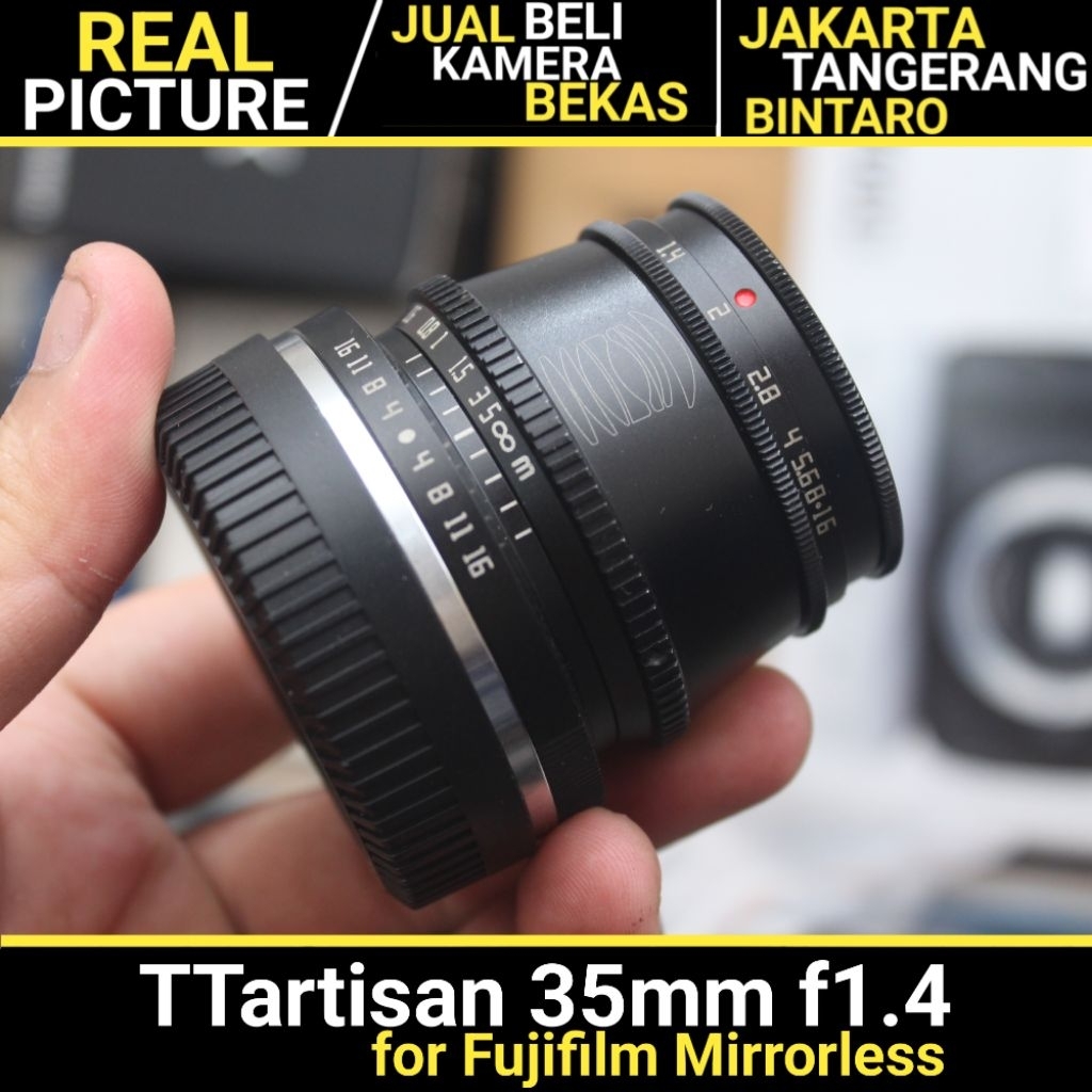 TTartisan 35mm f1.4 for Fujifilm Mirrorless Black BEKAS