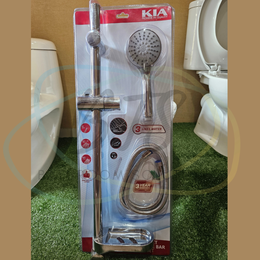 Shower tiang KIA KF30300 / Shower tiang dan tempat sabun / Shower rail / Tiang shower / Hand shower 