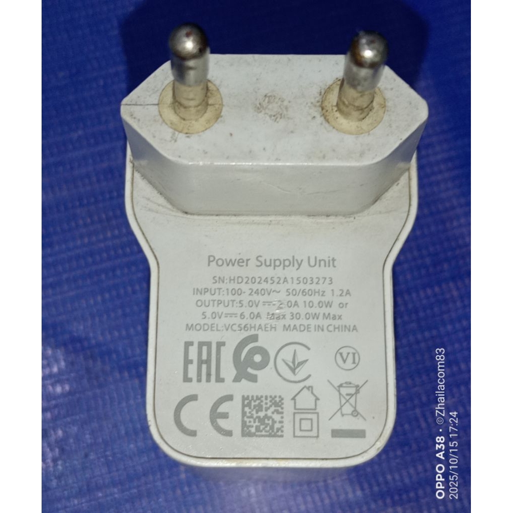 kepala charger Oppo vooc 30 Watt original