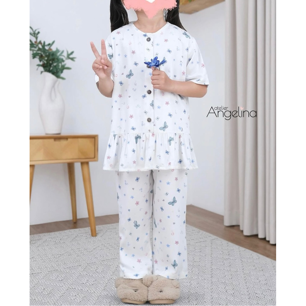[SIAP KIRIM] LITTLE LUNA PAJAMAS FARASHA PASTEL CANDY SIZE 2-4Y 4-6Y BY ATELIER ANGELINA MURAH