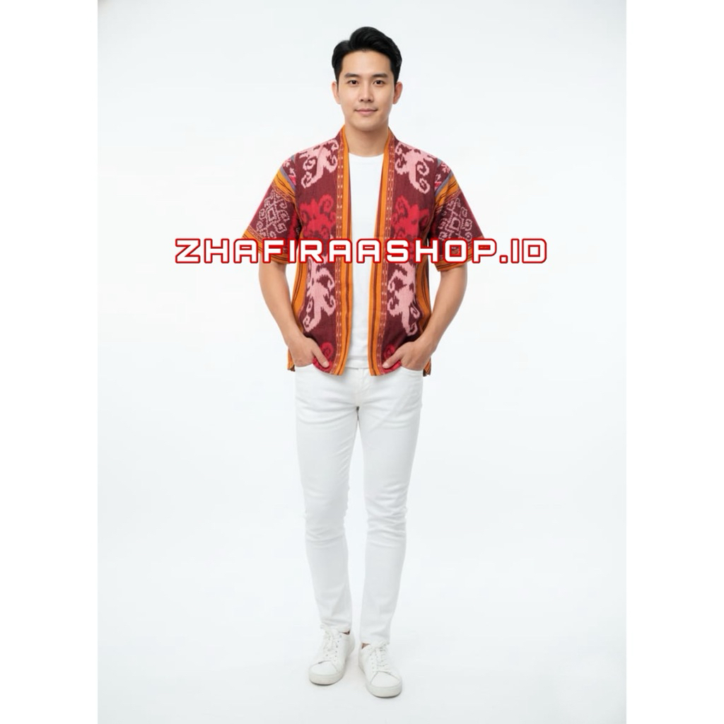 {Zhafiraashop.id} Blazer Pria Tenun