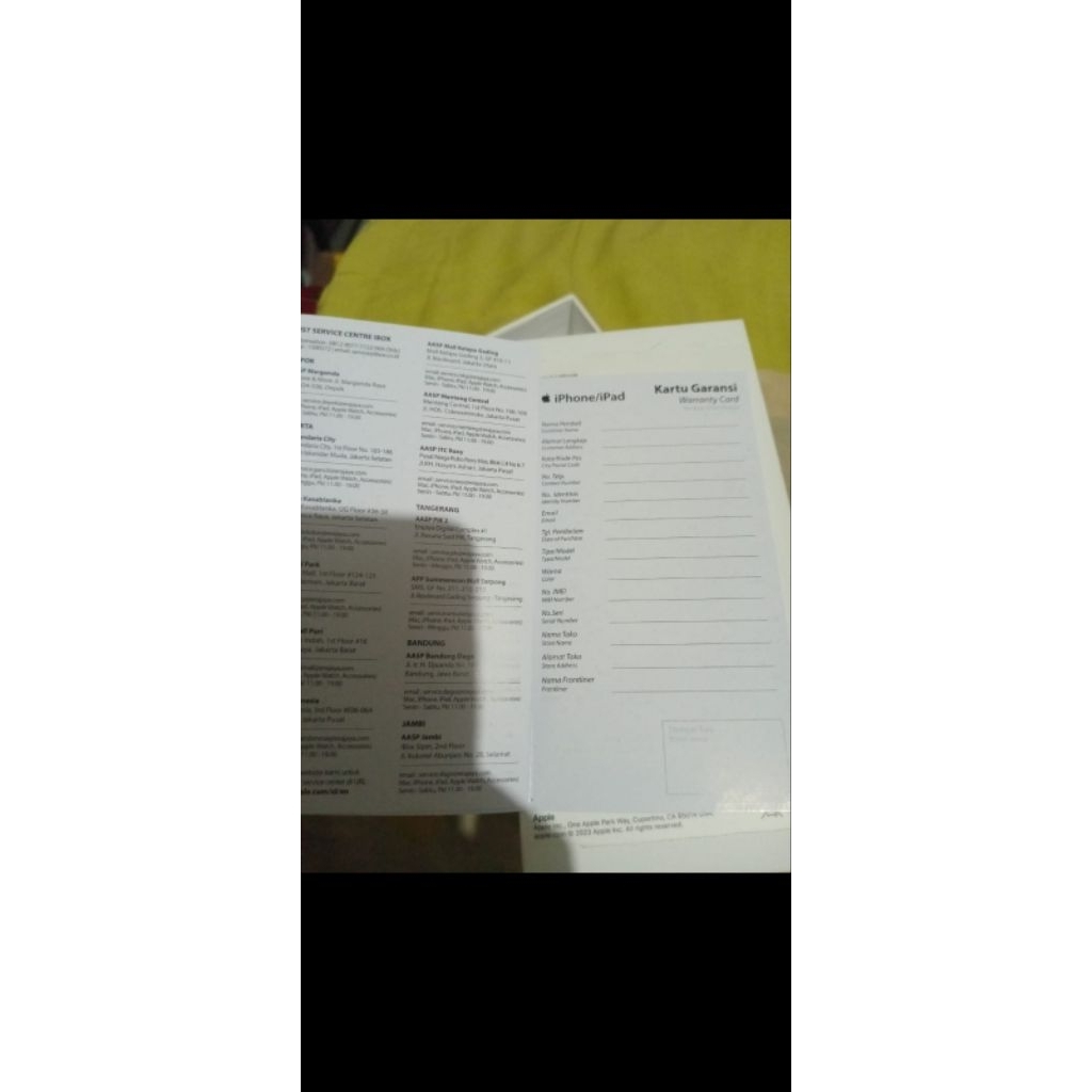 iPhone 15 mulus masih garansi resmi iBox baru pakai  4 bulan