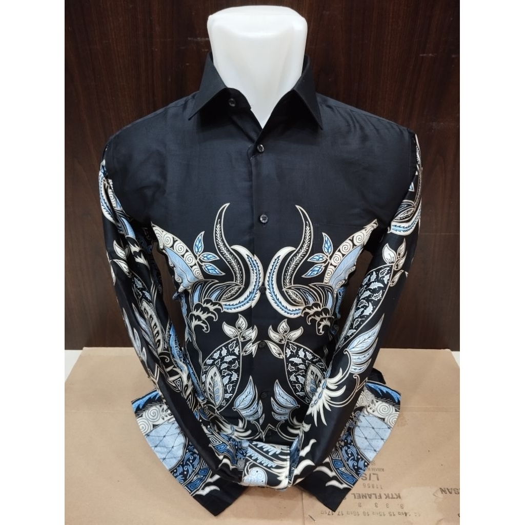 Alisan Kemeja Batik Pria Premium Lengan Panjang Slimfit