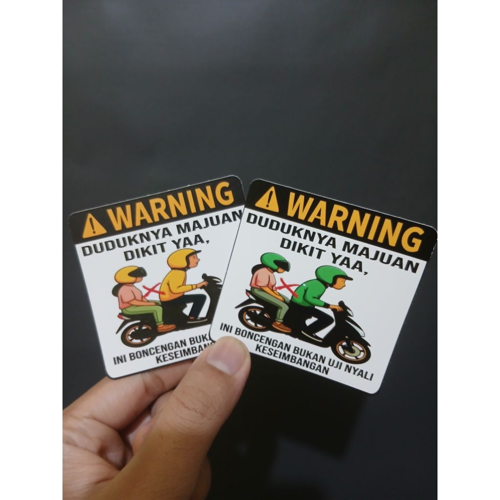 STIKER OJOL LUCU UNIK TAHAN AIR OJOL HIJAU DAN OJOL KUNING VERSI 2