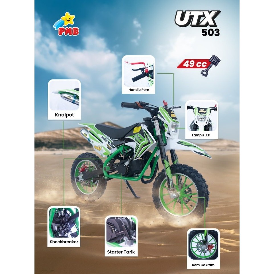 Motor Trail Bensin Anak UTX 503