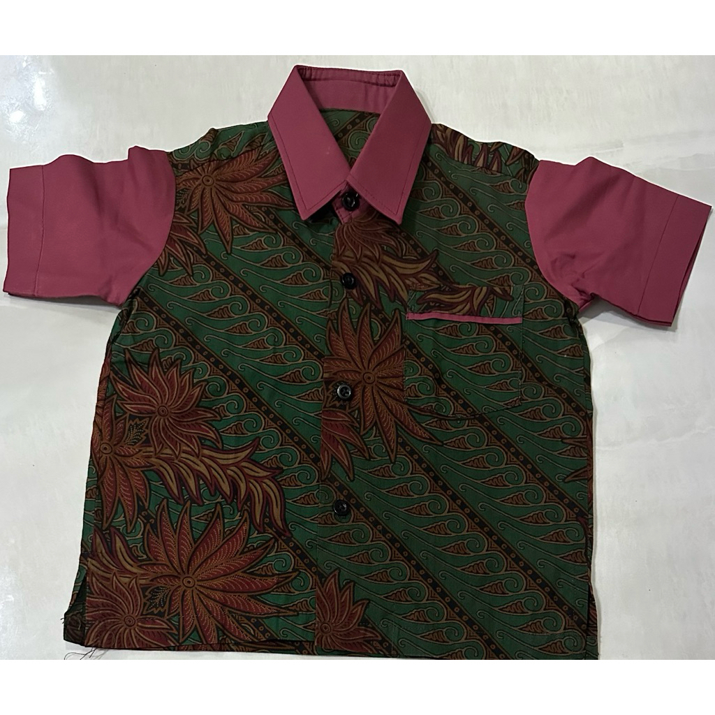 Atasan baju batik anak laki2