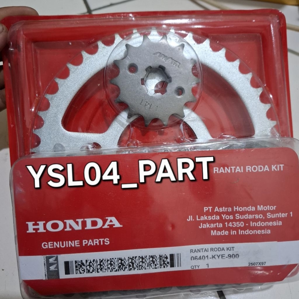 GEAR SET KYE MEGAPRO NEW MEGAPRO MONO VERZA ORI