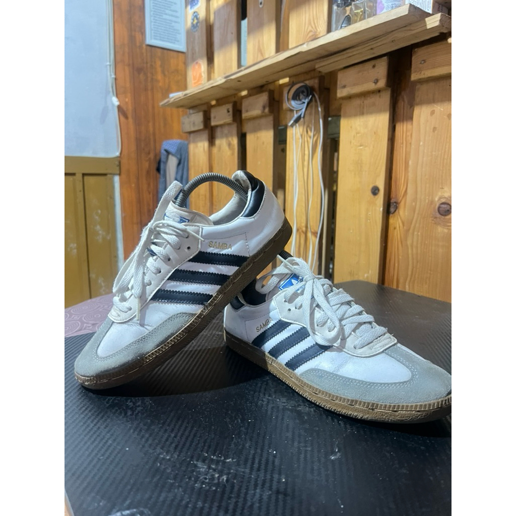 SEPATU ADIDAS SAMBA OG WHITE GUM SECOND ORIGINAL