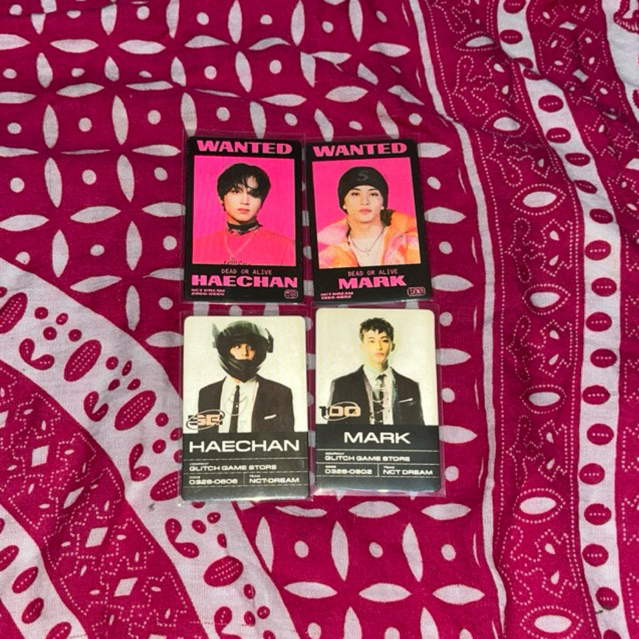 PHOTOCARD LENTI GLITCH MODE MARK HAECHAN