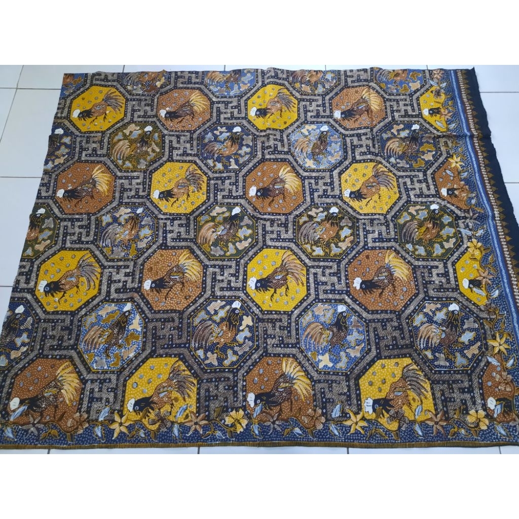 Batik kain panjang katun full tulis motif angkin ayam jago bktn89000 uk 240cmx100cm
