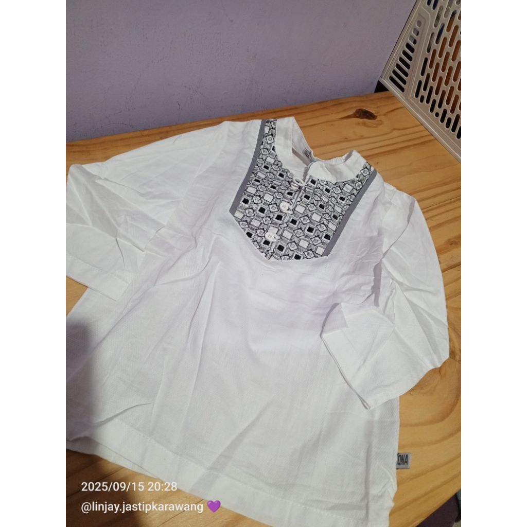 Koko Anak Set QNA Putih