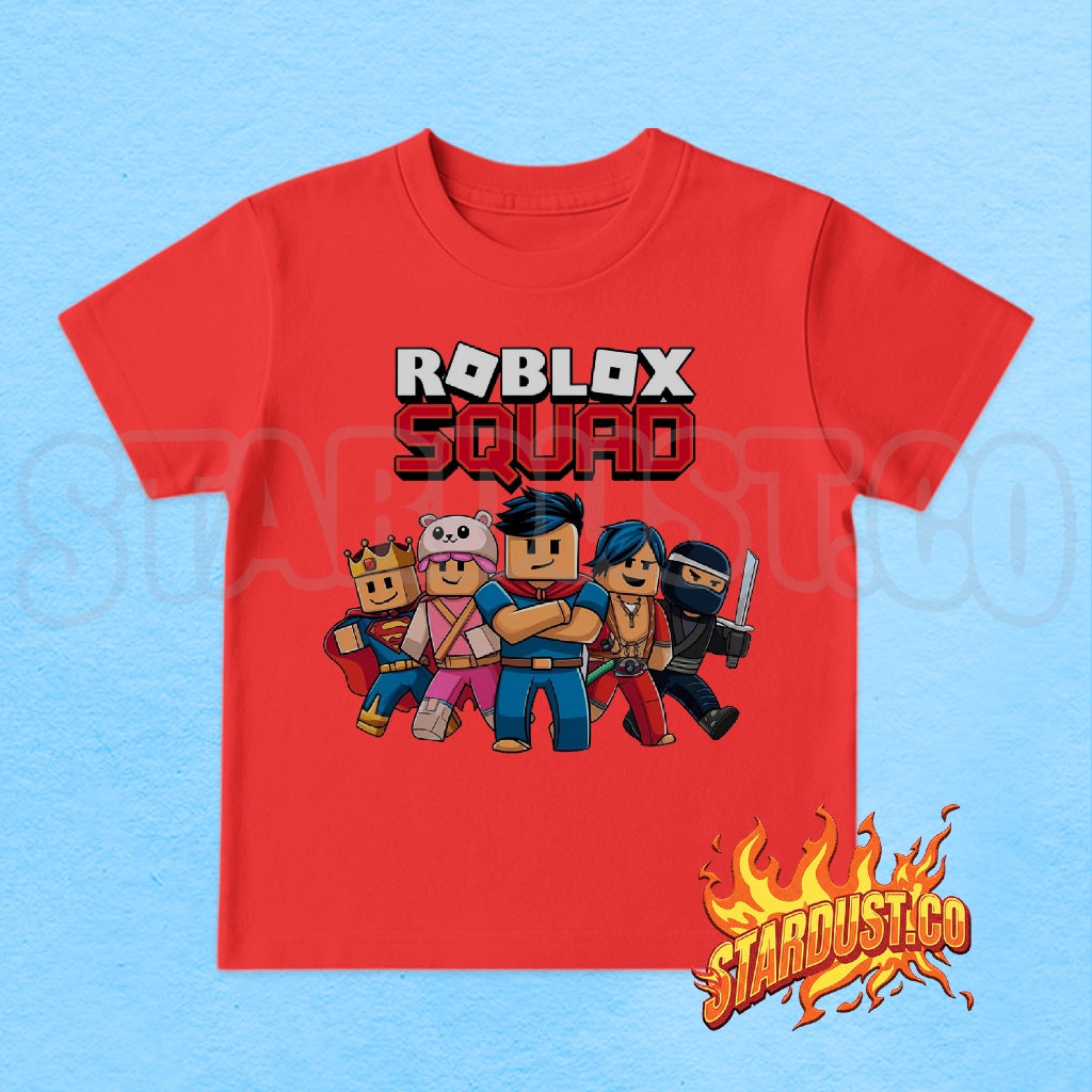 Kaos Anak Roblox Squad / Atasan Baju Anak Roblox Squad Characters BISA COD