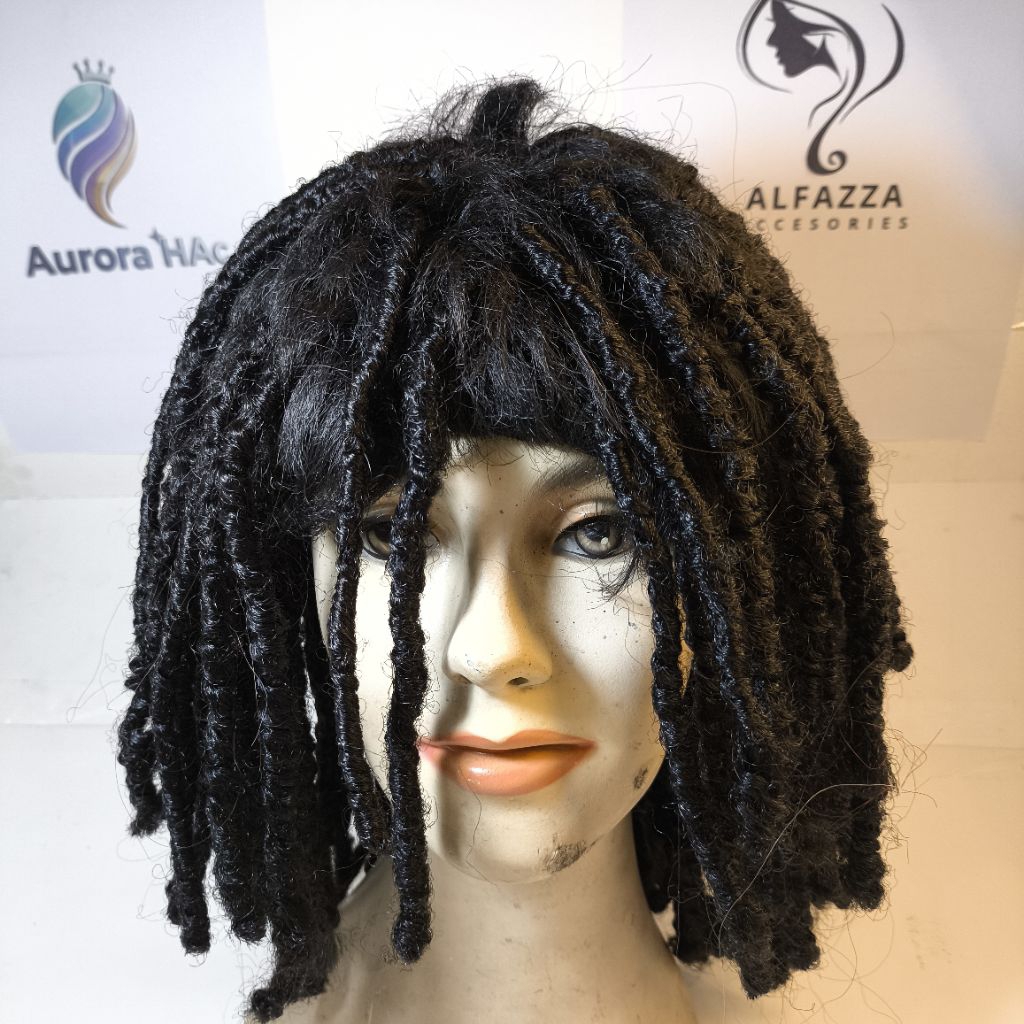Wig gimbal, ,wig rasta gimbal pendek