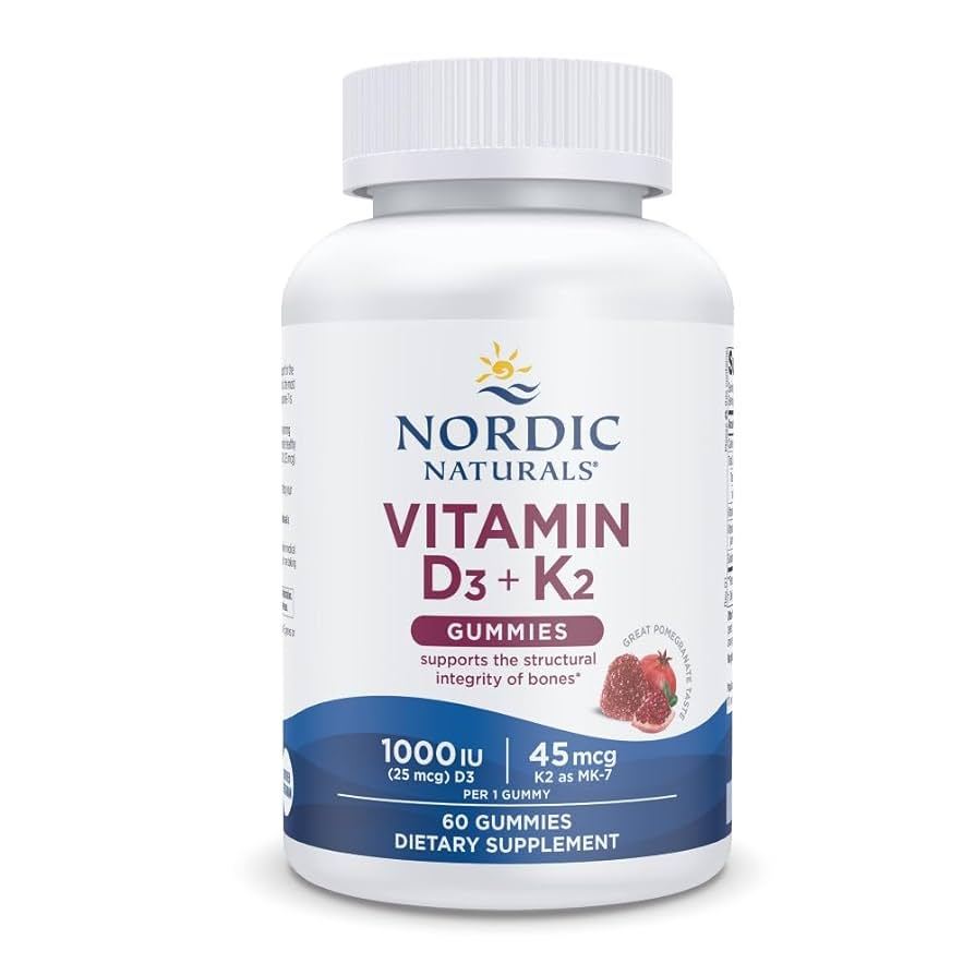 Nordic Naturals Vitamin D3 + K2 60 Gummies