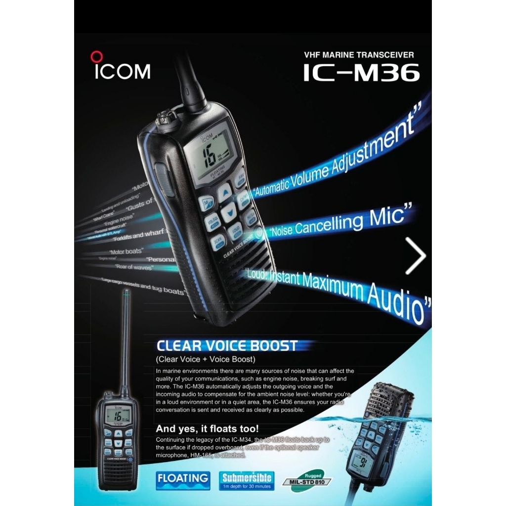 handy talky icom IC M36 HT ICOM ic M36 M 36