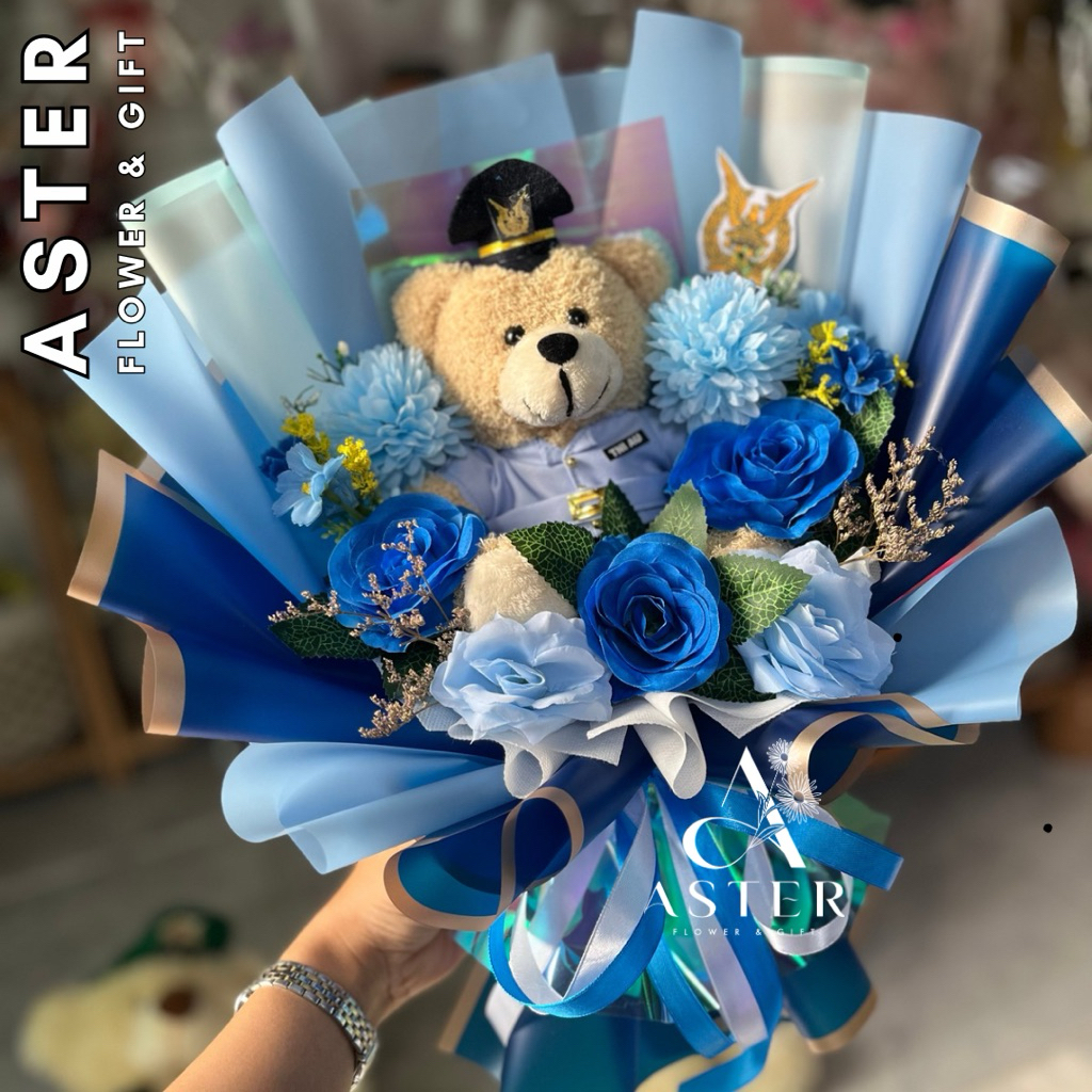 Buket Artificial Boneka TNI Angkatan Udara / Boneka TNI AU